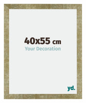 Mura MDF Cadre Photo 40x55cm Or Antique De Face Mesure | Yourdecoration.fr