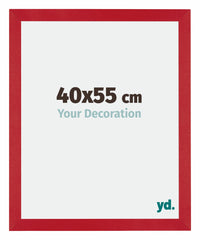 Mura MDF Cadre Photo 40x55cm Rouge De Face Mesure | Yourdecoration.fr