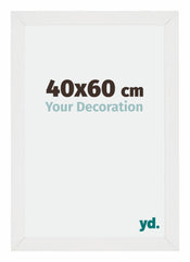 Mura MDF Cadre Photo 40x60cm Blanc Brillant De Face Mesure | Yourdecoration.fr