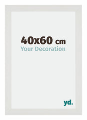 Mura MDF Cadre Photo 40x60cm Blanc Mat De Face Mesure | Yourdecoration.fr