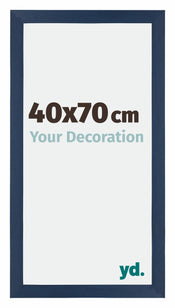 Mura MDF Cadre Photo 40x70cm Bleu Foncé Patine De Face Mesure | Yourdecoration.fr