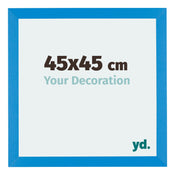 Mura MDF Cadre Photo 45x45cm Bleu Brillant De Face Mesure | Yourdecoration.fr