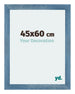 Mura MDF Cadre Photo 45x60cm Bleu Brillant Geveegd De Face Mesure | Yourdecoration.fr