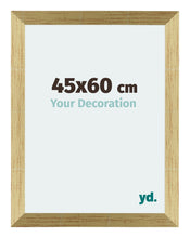 Mura MDF Cadre Photo 45x60cm Or Brillant De Face Mesure | Yourdecoration.fr