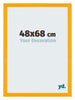 Mura MDF Cadre Photo 48x68cm Jaune De Face Mesure | Yourdecoration.fr