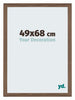 Mura MDF Cadre Photo 49x68cm Noyer Fonce De Face Mesure | Yourdecoration.fr