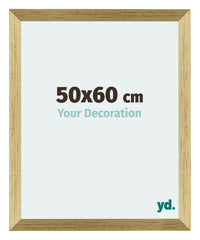 Mura MDF Cadre Photo 50x60cm Or Brillant De Face Mesure | Yourdecoration.fr