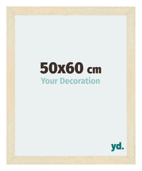 Mura MDF Cadre Photo 50x60cm Sable Balayé De Face Mesure | Yourdecoration.fr