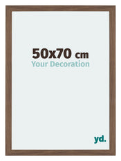 Mura MDF Cadre Photo 50x70cm Noyer Sombre De Face Mesure | Yourdecoration.fr