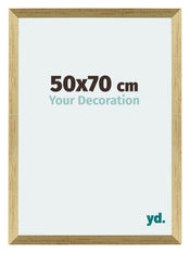 Mura MDF Cadre Photo 50x70cm Or Brillant De Face Mesure | Yourdecoration.fr