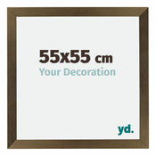 Mura MDF Cadre Photo 55x55cm Bronze Décor De Face Mesure | Yourdecoration.fr