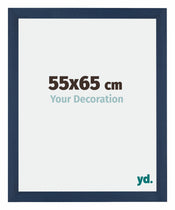 Mura MDF Cadre Photo 55x65cm Bleu Foncé Patine De Face Mesure | Yourdecoration.fr