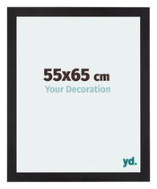 Mura MDF Cadre Photo 55x65cm Noir Grain De Bois De Face Mesure | Yourdecoration.fr