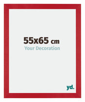 Mura MDF Cadre Photo 55x65cm Rouge De Face Mesure | Yourdecoration.fr