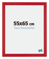 Mura MDF Cadre Photo 55x65cm Rouge De Face Mesure | Yourdecoration.fr