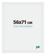 Mura MDF Cadre Photo 56x71cm Blanc Brillant De Face Mesure | Yourdecoration.fr