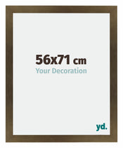Mura MDF Cadre Photo 56x71cm Bronze Décor De Face Mesure | Yourdecoration.fr