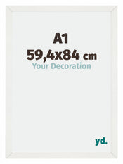 Mura MDF Cadre Photo 59 4x84cm A1 Blanc Balayé De Face Mesure | Yourdecoration.fr