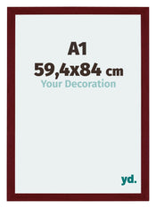 Mura MDF Cadre Photo 59 4x84cm A1 Bordeaux Balayé De Face Mesure | Yourdecoration.fr