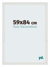 Mura MDF Cadre Photo 59x84cm Blanc Mat De Face Mesure | Yourdecoration.fr