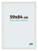 Mura MDF Cadre Photo 59x84cm Blanc Mat De Face Mesure | Yourdecoration.fr