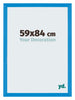 Mura MDF Cadre Photo 59x84cm Bleu Brillant Patine De Face Mesure | Yourdecoration.fr