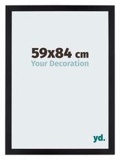 Mura MDF Cadre Photo 59x84cm Noir Mat De Face Mesure | Yourdecoration.fr