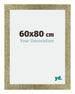 Mura MDF Cadre Photo 60x80cm Or Antique De Face Mesure | Yourdecoration.fr