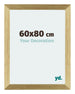 Mura MDF Cadre Photo 60x80cm Or Brillant De Face Mesure | Yourdecoration.fr