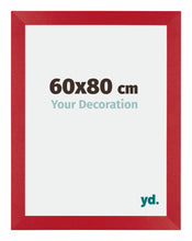 Mura MDF Cadre Photo 60x80cm Rouge De Face Mesure | Yourdecoration.fr