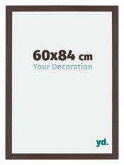 Mura MDF Cadre Photo 60x84cm Chêne Foncé De Face Mesure | Yourdecoration.fr