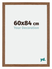 Mura MDF Cadre Photo 60x84cm Chêne Rustique De Face Mesure | Yourdecoration.fr