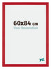 Mura MDF Cadre Photo 60x84cm Rouge De Face Mesure | Yourdecoration.fr