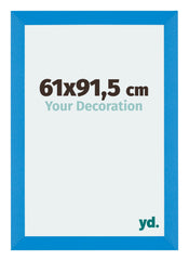Mura MDF Cadre Photo 61x91 5cm Bleu Brillant De Face Mesure | Yourdecoration.fr