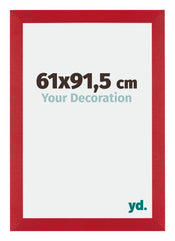 Mura MDF Cadre Photo 61x91 5cm Rouge De Face Mesure | Yourdecoration.fr