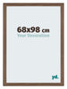 Mura MDF Cadre Photo 68x98cm Noyer Fonce De Face Mesure | Yourdecoration.fr