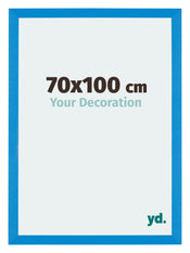 Mura MDF Cadre Photo 70x100cm Bleu Brillant De Face Mesure | Yourdecoration.fr
