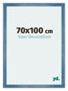 Mura MDF Cadre Photo 70x100cm Bleu Brillant Geveegd De Face Mesure | Yourdecoration.fr