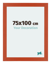 Mura MDF Cadre Photo 75x100cm Orange De Face Mesure | Yourdecoration.fr
