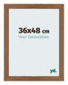 Mura MDF Cadre Photo 36x48cm Chene Rustique De Face Mesure | Yourdecoration.fr