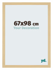 Mura MDF Cadre Photo 67x98cm Decor Erable De Face Mesure | Yourdecoration.fr