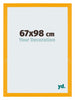 Mura MDF Cadre Photo 67x98cm Jaune De Face Mesure | Yourdecoration.fr