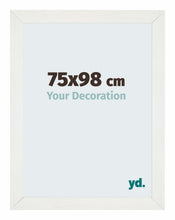 Mura MDF Cadre Photo 75x98cm Blanc Patine De Face Mesure | Yourdecoration.fr