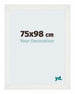 Mura MDF Cadre Photo 75x98cm Blanc Patine De Face Mesure | Yourdecoration.fr