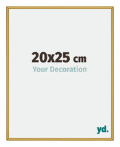 New York Aluminium Cadre Photo 20x25cm Or Brillant De Face Mesure | Yourdecoration.fr