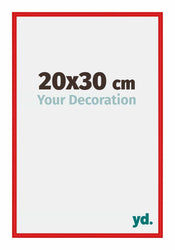 New York Aluminium Cadre Photo 20x30cm Rouge Ferrari De Face Mesure | Yourdecoration.fr