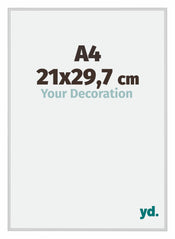 New York Aluminium Cadre Photo 21x29 7cm A4 Argent Mat De Face Mesure | Yourdecoration.fr