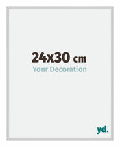 New York Aluminium Cadre Photo 24x30cm Argent Mat De Face Mesure | Yourdecoration.fr
