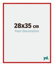 New York Aluminium Cadre Photo 28x35cm Rouge Ferrari De Face Mesure | Yourdecoration.fr