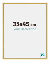 New York Aluminium Cadre Photo 35x45cm Or Brillant De Face Mesure | Yourdecoration.fr